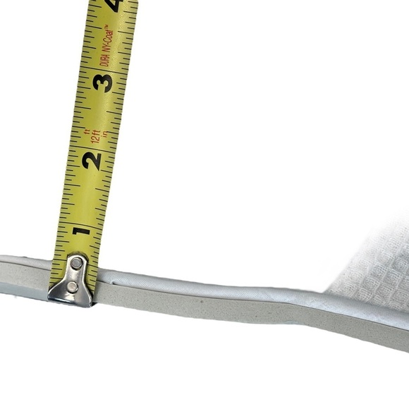 Waffle Open Toe Unisex Washable and Non-Disposable Spa Slippers - White - OS - Picture 7 of 9